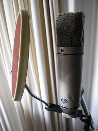 Ein Neumann U87 Mikrofon